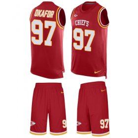 Wholesale Cheap Nike Chiefs #97 Alex Okafor Red Team Color Men\'s Stitched NFL Limited Tank Top Suit Jersey