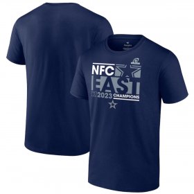 Cheap Men\'s Dallas Cowboys Navy 2023 NFC East Division Champions Conquer T-Shirt