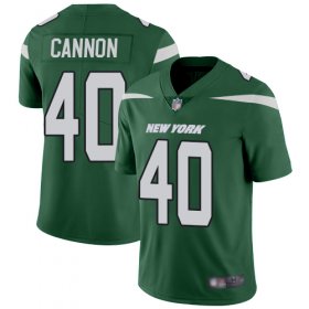 Wholesale Cheap Nike Jets #40 Trenton Cannon Green Team Color Men\'s Stitched NFL Vapor Untouchable Limited Jersey