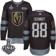 Wholesale Cheap Adidas Golden Knights #88 Nate Schmidt Black 1917-2017 100th Anniversary 2018 Stanley Cup Final Stitched NHL Jersey