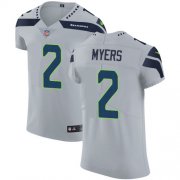 Wholesale Cheap Nike Seahawks #2 Jason Myers Grey Alternate Men's Stitched NFL Vapor Untouchable Elite Jersey