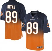 Wholesale Cheap Nike Bears #89 Mike Ditka Navy Blue/Orange Men's Stitched NFL Elite Fadeaway Fashion Jersey