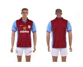 Wholesale Cheap Aston Villa Blank Red Home Soccer Club Jersey