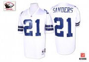 Wholesale Cheap Mitchell & Ness 1995 Cowboys #21 Deion Sanders White Stitched Throwback NFL Jersey