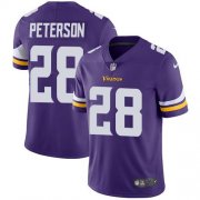 Wholesale Cheap Nike Vikings #28 Adrian Peterson Purple Team Color Men's Stitched NFL Vapor Untouchable Limited Jersey