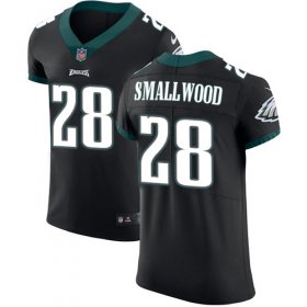 Wholesale Cheap Nike Eagles #28 Wendell Smallwood Black Alternate Men\'s Stitched NFL Vapor Untouchable Elite Jersey