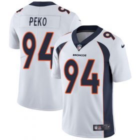 Wholesale Cheap Nike Broncos #94 Domata Peko White Men\'s Stitched NFL Vapor Untouchable Limited Jersey