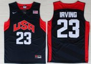 Wholesale Cheap 2012 Olympics Team USA #23 Kyrie Irving Revolution 30 Swingman Blue Jersey