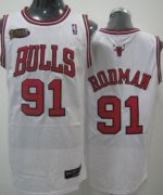 Wholesale Cheap Chicago Bulls #91 Dennis Rodman White Swingman Jersey