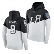 Wholesale Cheap Adidas Los Angeles Kings #9 Adrian Kempe Men's 2020 Stadium Series White Black NHL Hoodie