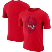 Wholesale Cheap Men's New England Patriots Nike Red Fan Gear Icon Performance T-Shirt