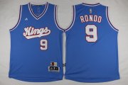 Wholesale Cheap Men's Sacramento Kings #9 Rajon Rondo Revolution 30 Swingman 2015-16 Blue Jersey