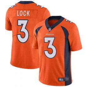 Wholesale Cheap Nike Broncos #3 Drew Lock Orange Team Color Men\'s Stitched NFL Vapor Untouchable Limited Jersey