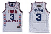 Wholesale Cheap NBA 2003 All-Star #3 Allen Iverson White Swingman Throwback Jersey