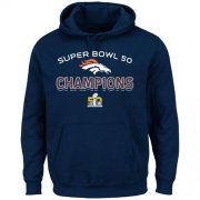 Wholesale Cheap Denver Broncos Majestic Super Bowl 50 Champions Beyond Victory Hoodie Navy