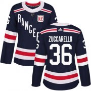 Wholesale Cheap Adidas Rangers #36 Mats Zuccarello Navy Blue Authentic 2018 Winter Classic Women's Stitched NHL Jersey