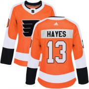 Wholesale Cheap Adidas Flyers #13 Kevin Hayes Orange Home Authentic Women's Stitched NHL Jersey