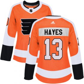 Wholesale Cheap Adidas Flyers #13 Kevin Hayes Orange Home Authentic Women\'s Stitched NHL Jersey
