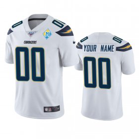 Wholesale Cheap Los Angeles Chargers Custom White 60th Anniversary Vapor Limited NFL Jersey