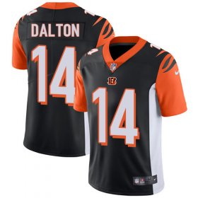 Wholesale Cheap Nike Bengals #14 Andy Dalton Black Team Color Men\'s Stitched NFL Vapor Untouchable Limited Jersey