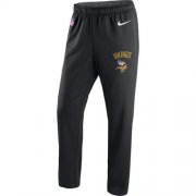 Wholesale Cheap Men's Minnesota Vikings Nike Black Circuit Sideline Performance Pants