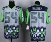 Wholesale Cheap Nike Seahawks #54 Bobby Wagner Grey Men's Stitched NFL Elite Noble Fashion Jersey