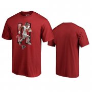 Wholesale Cheap Atlanta Falcons #11 Julio Jones Red Men's Player Graphic Powerhouse T-Shirt