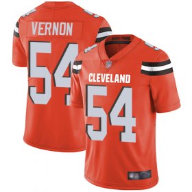 Wholesale Cheap Nike Browns #54 Olivier Vernon Orange Alternate Men\'s Stitched NFL Vapor Untouchable Limited Jersey