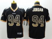 Wholesale Cheap Nike Saints #94 Cameron Jordan Black Team Color Men's Stitched NFL Elite Drift Fashion Jersey