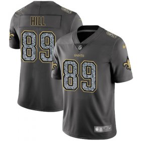 Wholesale Cheap Nike Saints #89 Josh Hill Gray Static Men\'s Stitched NFL Vapor Untouchable Limited Jersey