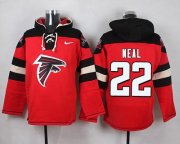 Wholesale Cheap Nike Falcons #22 Keanu Neal Red Player Pullover NFL Hoodie