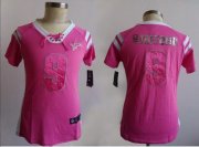 Wholesale Cheap Nike Lions #9 Matthew Stafford Pink Women's Stitched NFL Elite Draft Him Shimmer Jersey