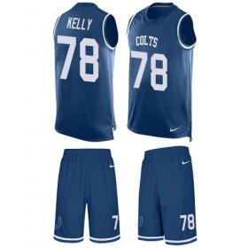 Wholesale Cheap Nike Colts #78 Ryan Kelly Royal Blue Team Color Men\'s Stitched NFL Limited Tank Top Suit Jersey