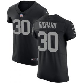 Wholesale Cheap Nike Raiders #30 Jalen Richard Black Team Color Men\'s Stitched NFL Vapor Untouchable Elite Jersey