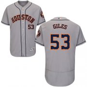 Wholesale Cheap Astros #53 Ken Giles Grey Flexbase Authentic Collection Stitched MLB Jersey