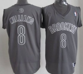 Wholesale Cheap Brooklyn Nets #8 Deron Williams Revolution 30 Swingman Gray Big Color Jersey