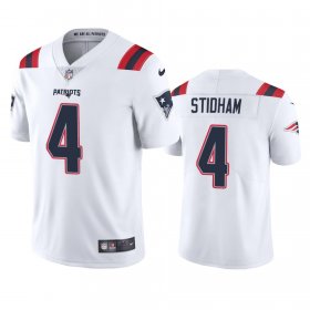 Wholesale Cheap New England Patriots #4 Jarrett Stidham Men\'s Nike White 2020 Vapor Limited Jersey
