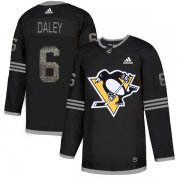 Wholesale Cheap Adidas Penguins #6 Trevor Daley Black Authentic Classic Stitched NHL Jersey