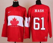 Wholesale Cheap Olympic 2014 CA. #61 Rick Nash Red Stitched NHL Jersey