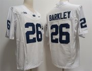 Cheap Men's Penn State Nittany Lions #26 Saquon Barkley White Stitched Jersey