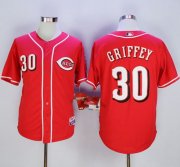 Wholesale Cheap Reds #30 Ken Griffey Red Cool Base Stitched MLB Jersey