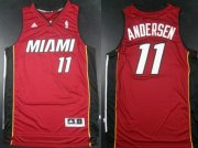 Wholesale Cheap Miami Heat #11 Chris Andersen Revolution 30 Swingman Red Jersey