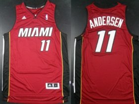 Wholesale Cheap Miami Heat #11 Chris Andersen Revolution 30 Swingman Red Jersey