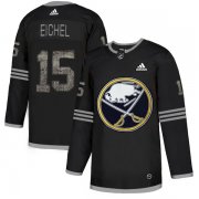 Wholesale Cheap Adidas Sabres #15 Jack Eichel Black Authentic Classic Stitched NHL Jersey