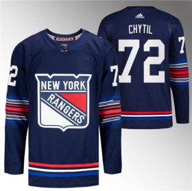 Cheap Men\'s New York Rangers #72 Filip Chytil Navy Stitched Jersey