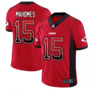 Wholesale Cheap Nike Chiefs #15 Patrick Mahomes Red Team Color Men's Stitched NFL Limited Rush Drift Fashion Jersey