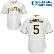 Wholesale Cheap Pirates #5 Josh Harrison White Cool Base Stitched Youth MLB Jersey