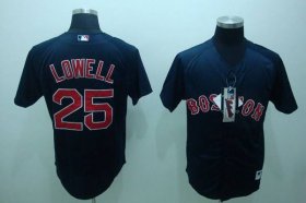 Wholesale Cheap Red Sox #25 Mike Lowell Stitched Dark Blue MLB Jersey