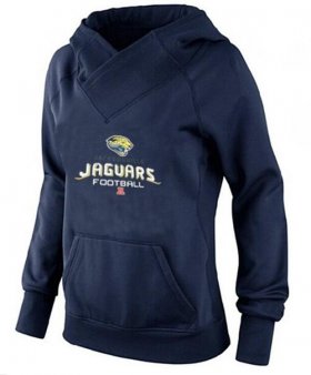 Wholesale Cheap Women\'s Jacksonville Jaguars Big & Tall Critical Victory Pullover Hoodie Navy Blue