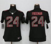 Wholesale Cheap Nike Falcons #24 Devonta Freeman Black Impact Women's Stitched NFL Limited Jersey